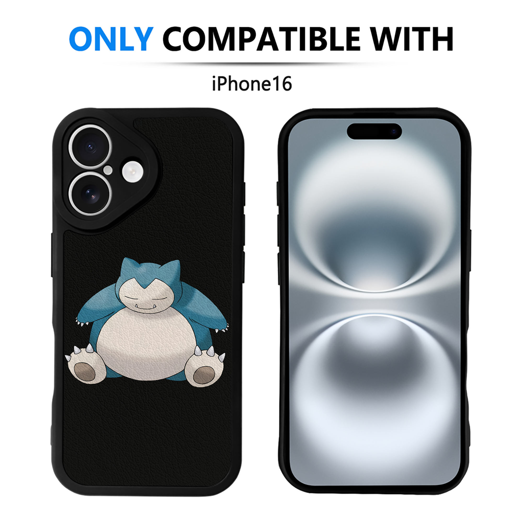 （画像用） ポケットモンスター Pokémon 【iPhone 16シリーズ対応】シリコンスマホケース（レザー調） 材質：シリコン